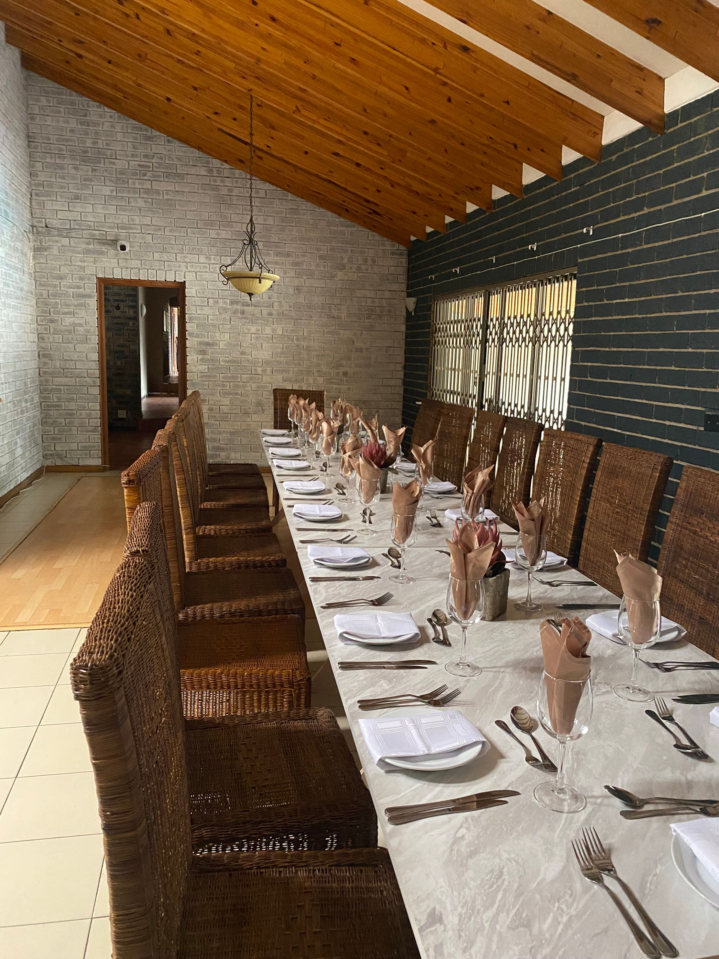 Celebration setup at Protea Ridge Lodge