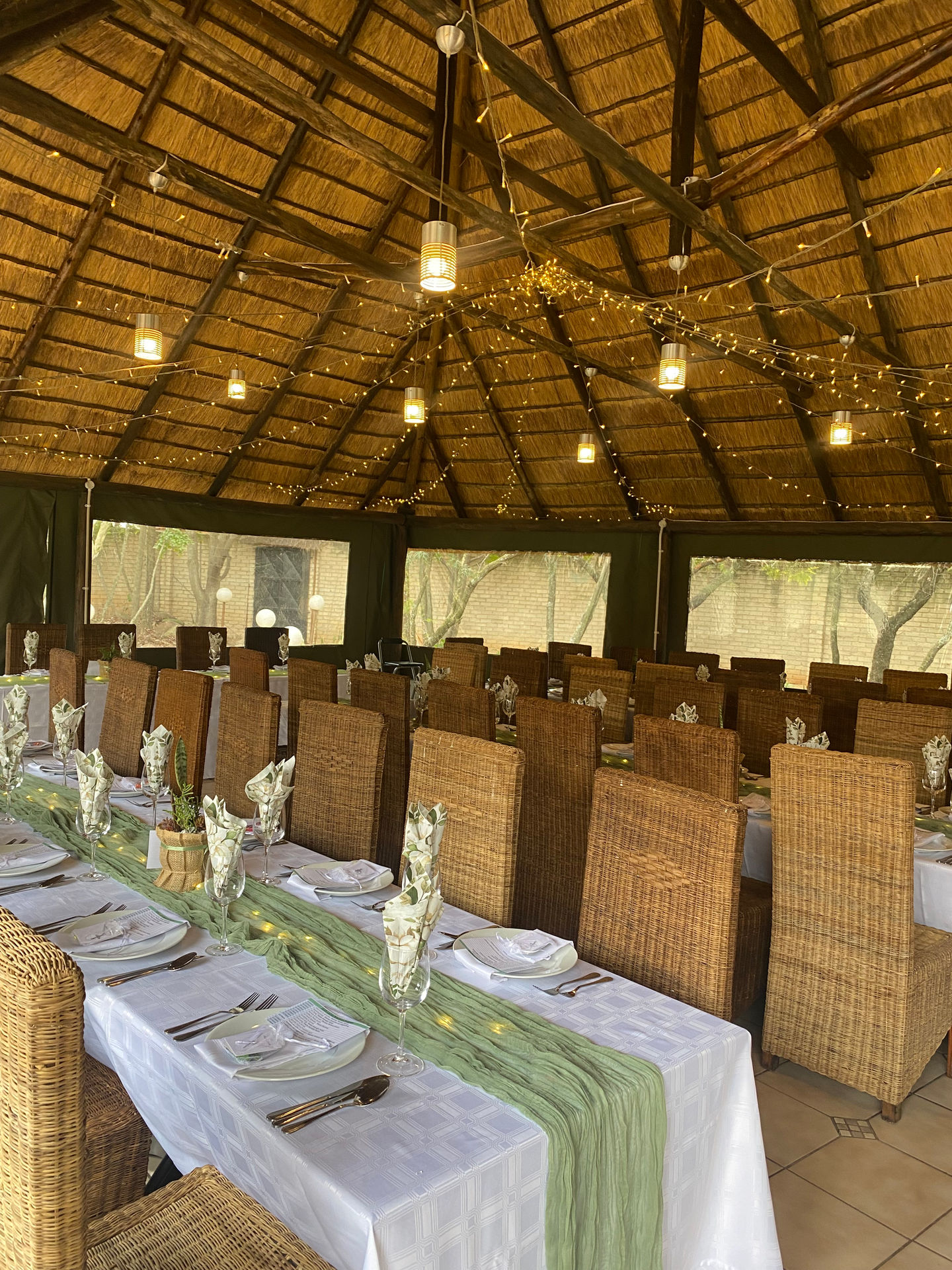 Celebration setup at Protea Ridge Lodge