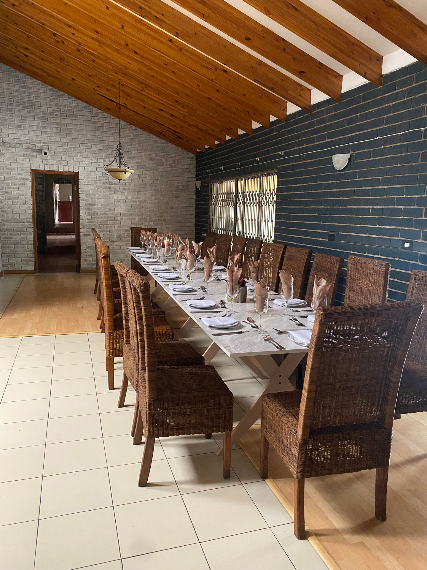 Celebration setup at Protea Ridge Lodge