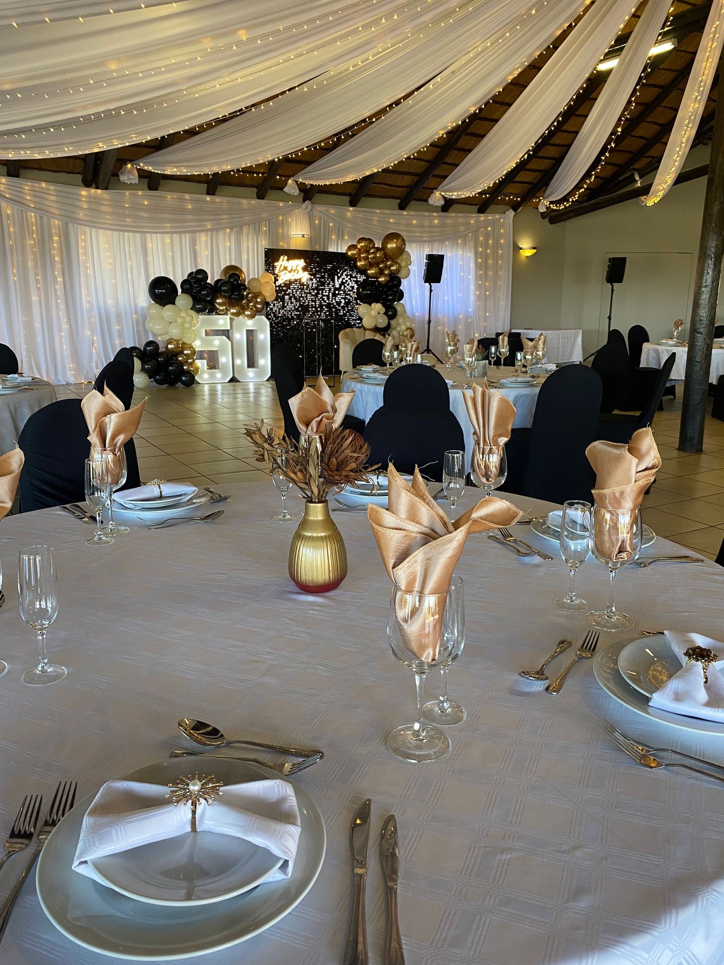 Celebration setup at Protea Ridge Lodge