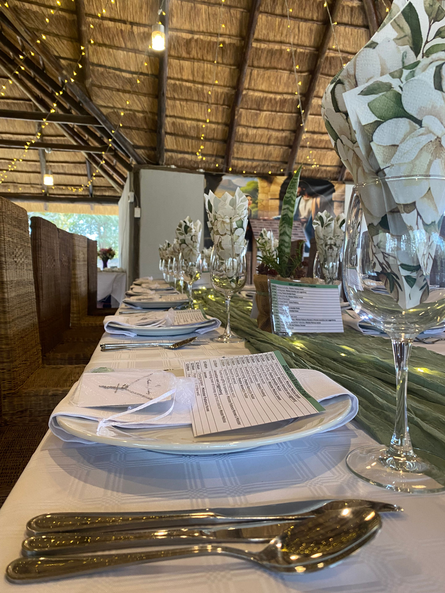 Celebration setup at Protea Ridge Lodge