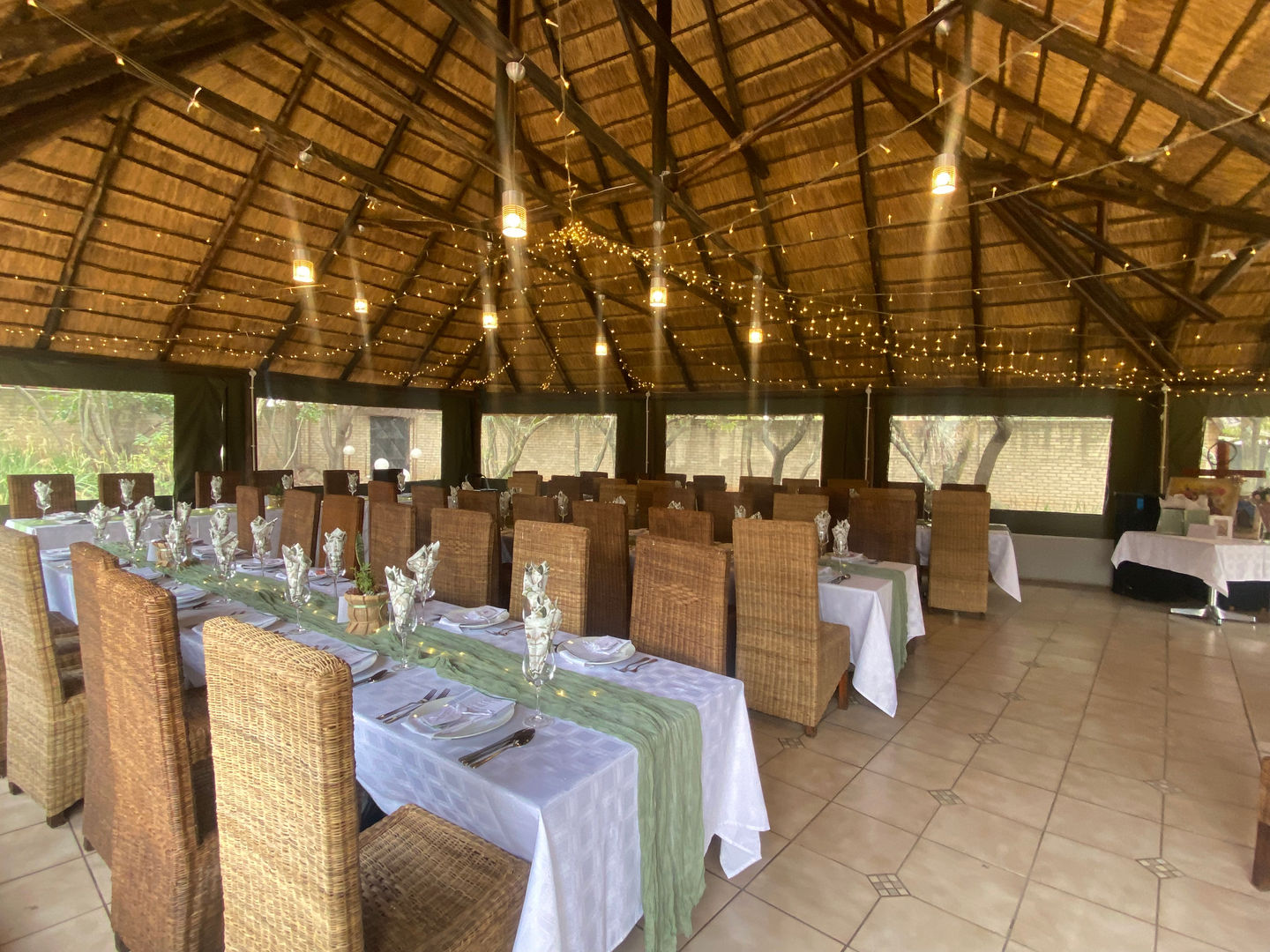 Celebration setup at Protea Ridge Lodge