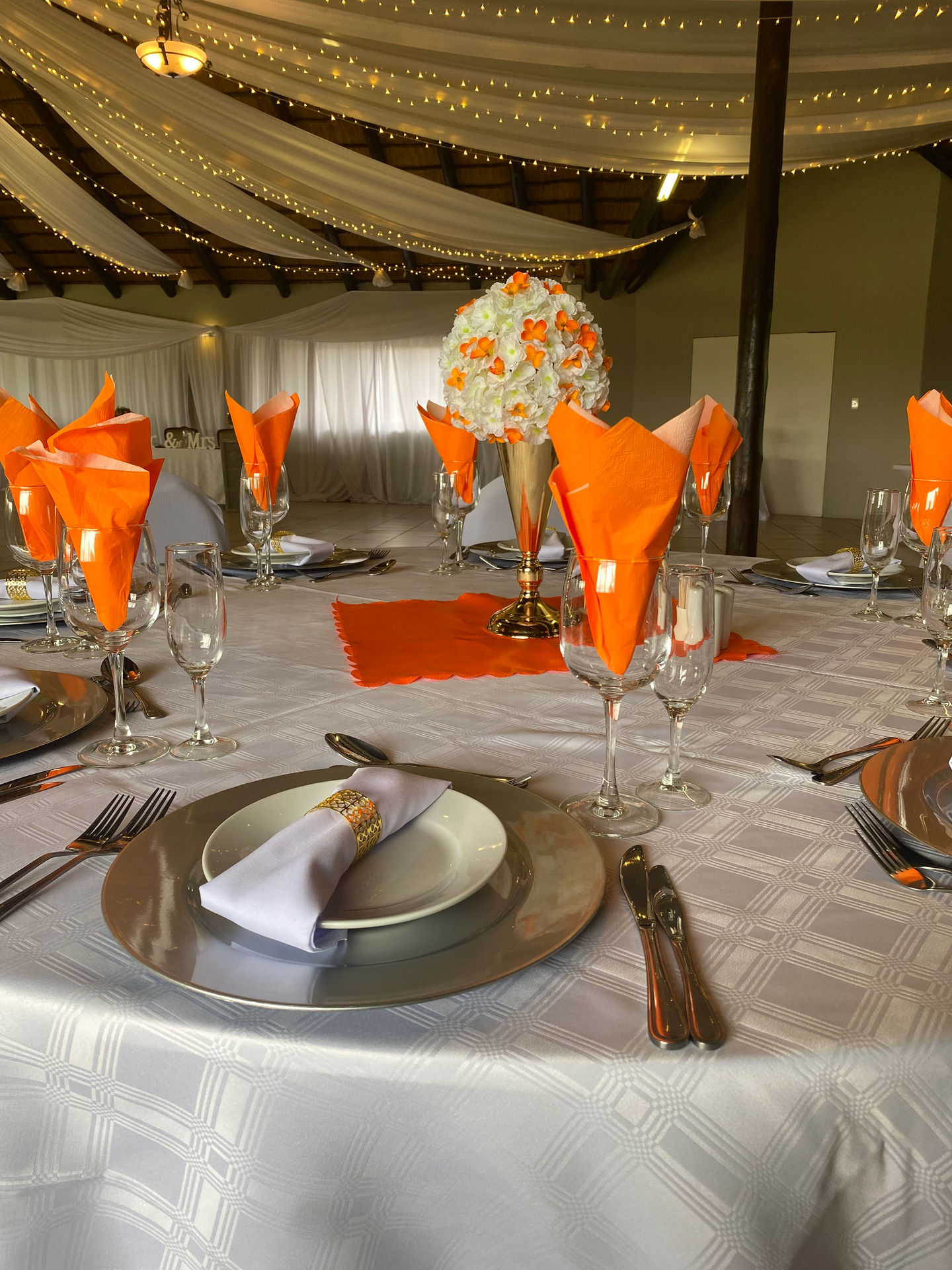 Celebration setup at Protea Ridge Lodge