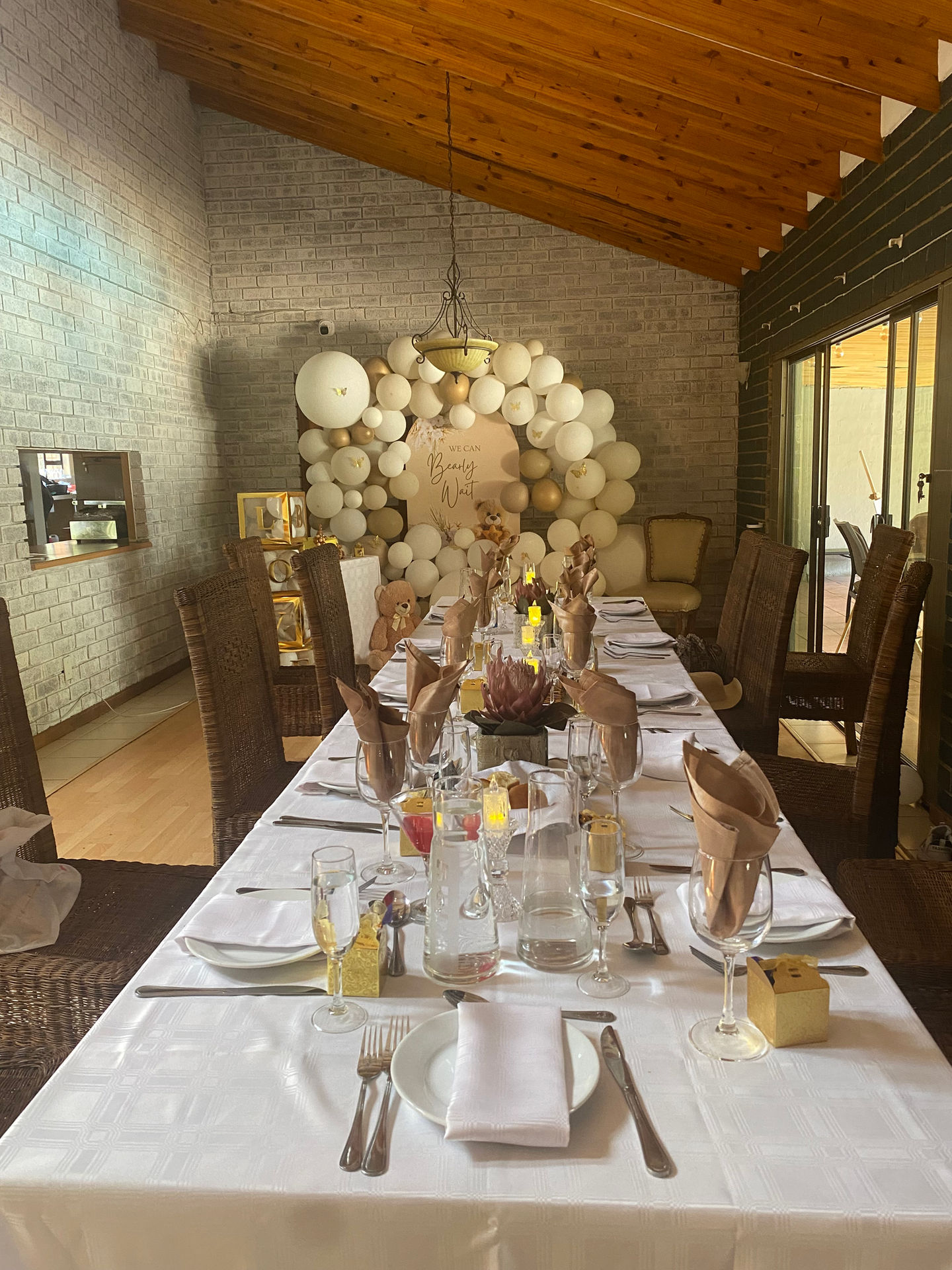 Celebration setup at Protea Ridge Lodge